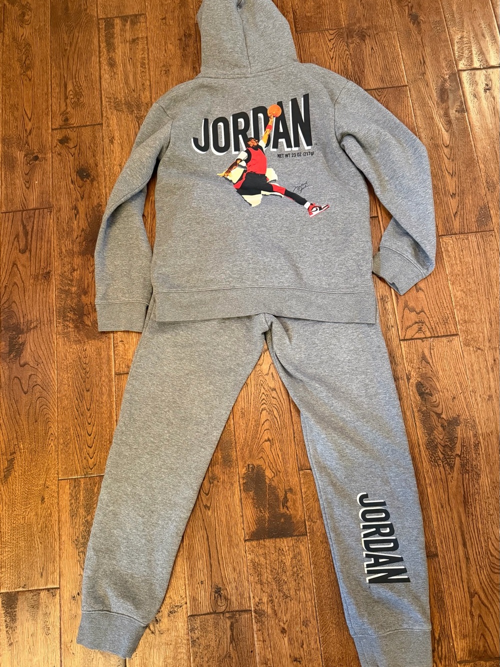 Jordan Youth Gray Jogger Sweatsuit